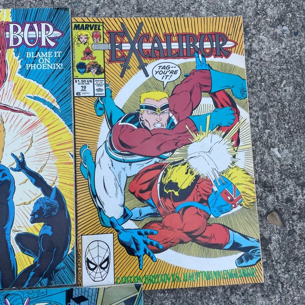 Excalibur Marvel‎ Comics Lot Of 5 Vintage Collectors Books